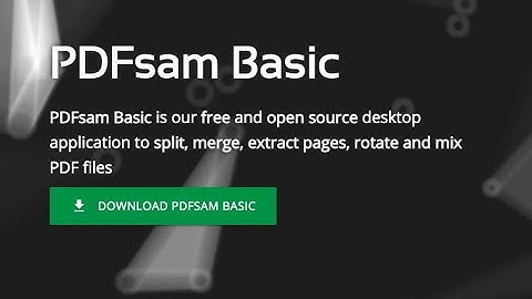 How to merge and split pdf files using PDFSam (Basic) software