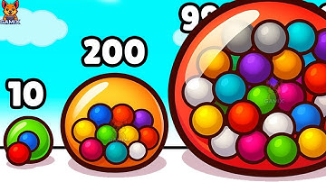 Ball Balloon Run Gameplay Walkthrough Levels 1-17 Satisfying Mobile Game (Android,iOS)