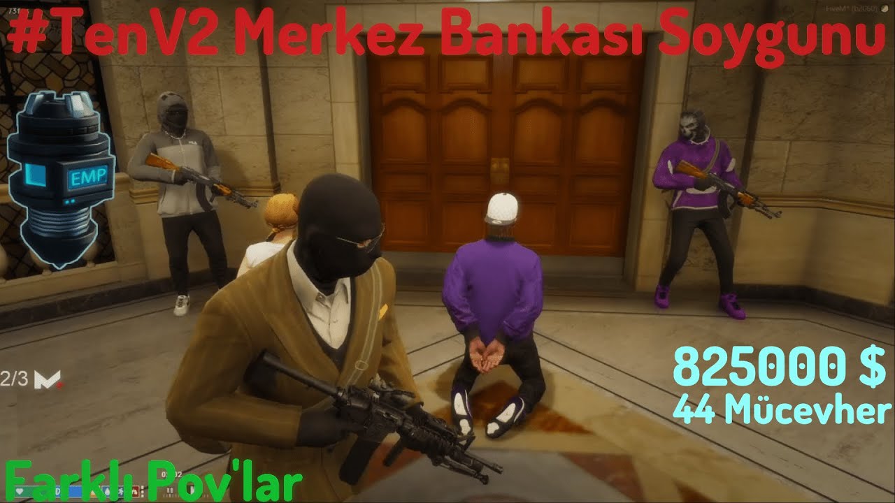 EDRP l  #TenV2 Merkez Bankası Soygunu Cabbar-Erşan-Can-Dobe-Alp-Şakir