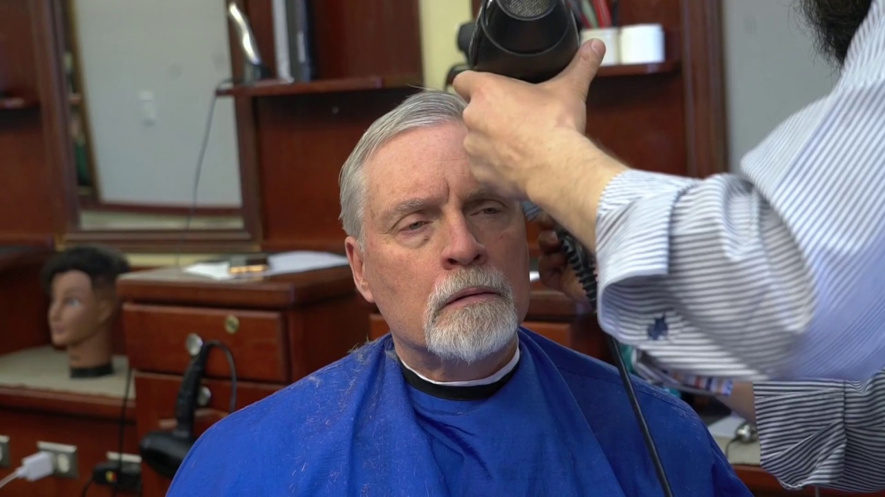 how to cut older mens hair with scissors
