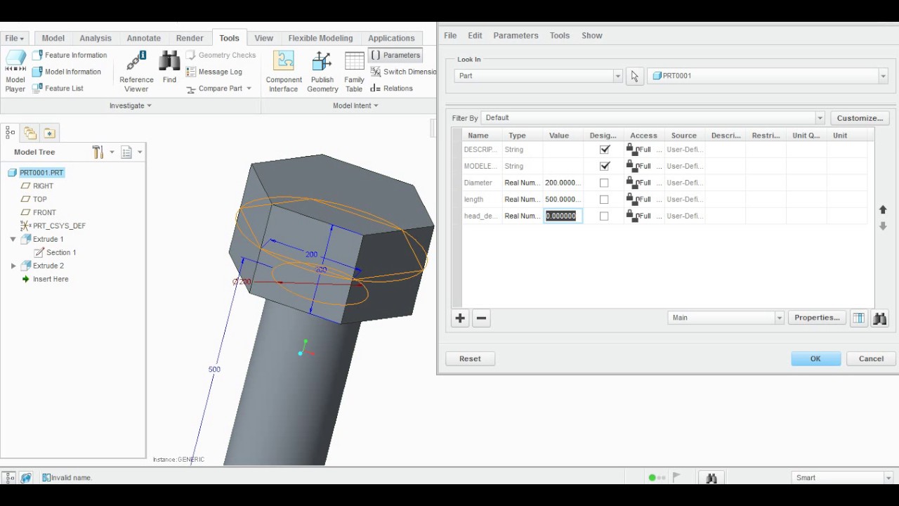 Parameters In Creo Parametric