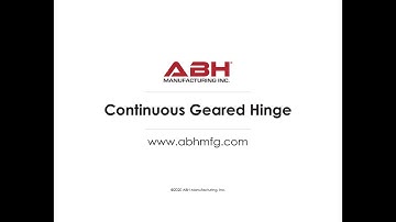 Continuous Geared Hinges