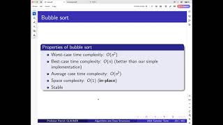 Algorithms and Data Structures: 7th lecture (sorting)