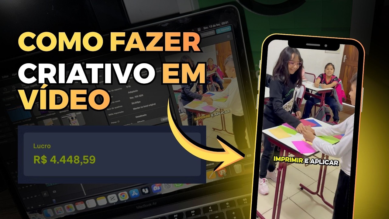 Como fazer criativo em vídeo para low ticket (Muito Fácil e Escalável)