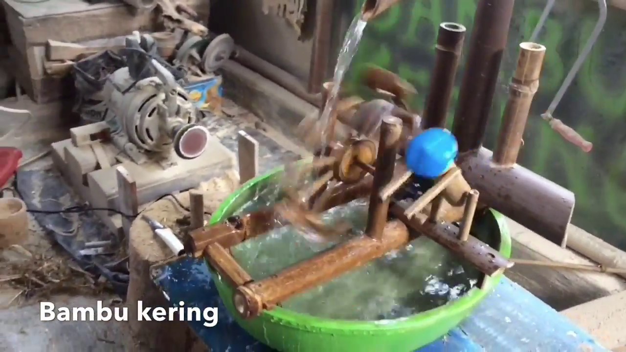 Cara Membuat Kincir Air dari Bambu  YouTube