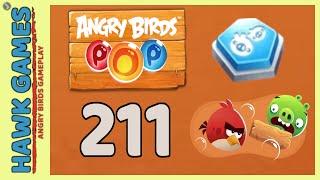 Angry Birds Stella POP Bubble Shooter Level 211 - Walkthrough, No Boosters