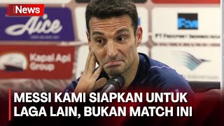 Hadapi Timnas Indonesia Tanpa Messi, Pelatih Argentina: Dia Perlu Istirahat untuk Laga Lain