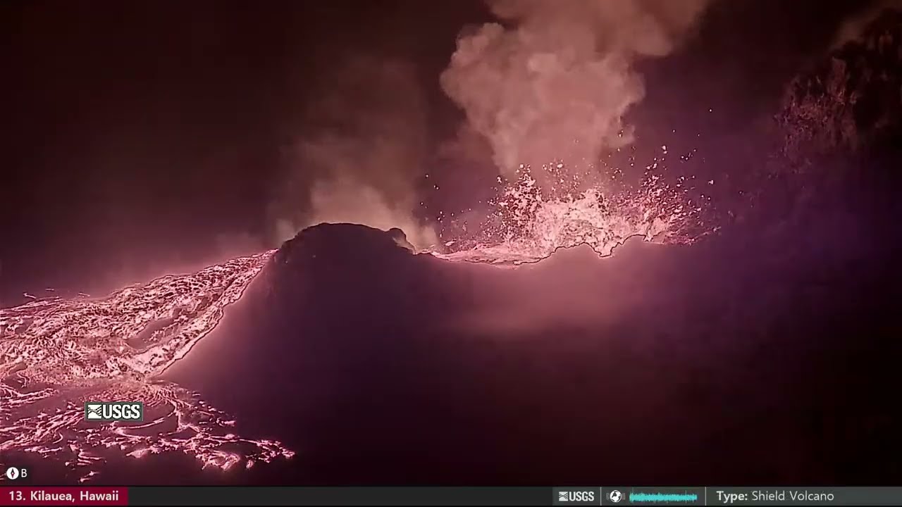 🔴 Live Now: New Volcanic Eruption at Kilauea Volcano, Hawaii (Cam B)