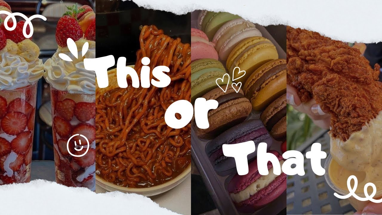 Choose Sweet or Salty Food 🍭🍟 | This or That ✨