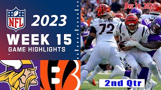 Minnesota Vikings vs Cincinnati Bengals Week 15 12\/16\/2023 FULL GAME | NFL Highlights Today