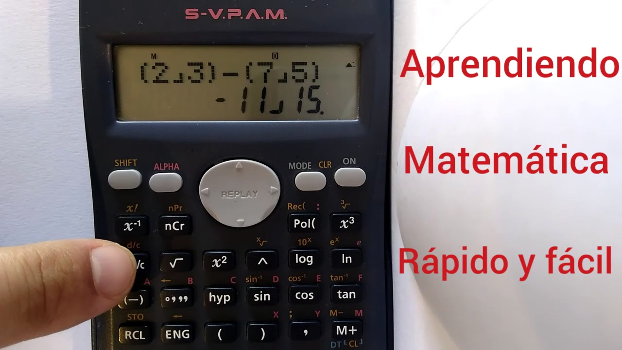 Como hacer operaciones con en calculadora científica. - YouTube