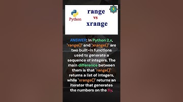 What is difference between range() and xrange() function in Python?