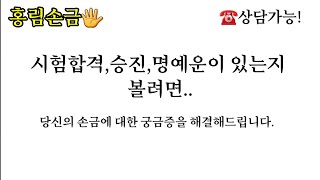 [홍림손금]시험합격,승진,명예운이 있는지 볼려면...