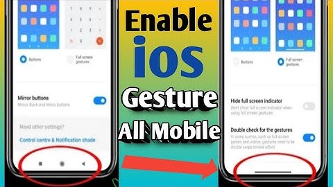 How to Enable iOS swipe Gesture in Any Android mobile| Enable full Screen Gesture in android 2024|