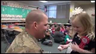 U.S. Soldier Surprises His Daughter by Coming Home from Afghanistan