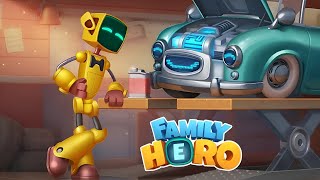 Family Hero Gameplay Day 8-9 Man Cave & New Old Friend! screenshot 1