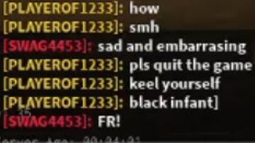 YBA - Racist Toxic SCR gets salty when he loses