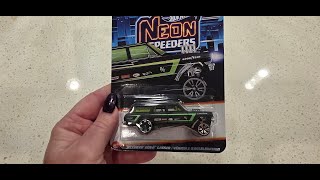 Hot Wheels Neon Speeders '64 Chevy Nova Gasser Black and Green Un-Carding Unboxing Show & Tell!