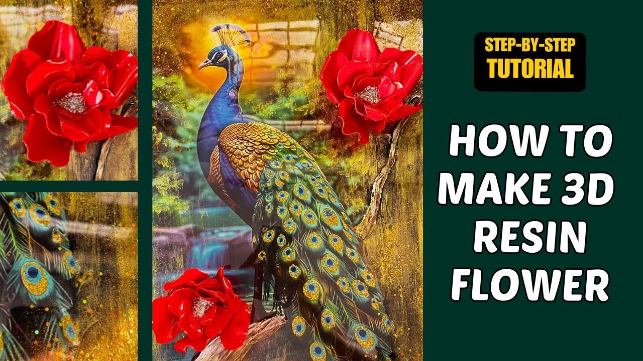 3D Resin Flowers Without a Silicone Mold | Step-by-step Tutorial