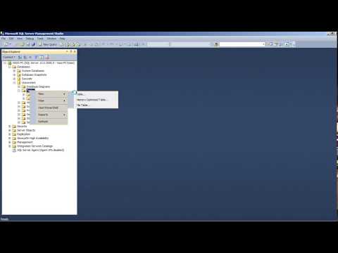 ცხრილების შექმნა და ველების დამატება