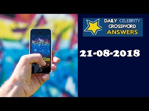 Daily Celebrity Crossword Puzzle Answers August 18 2018