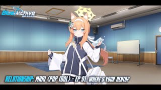 Blue Archive - Relationship Story: Mari (Pop Idol) - EP 01. Where's Your Bento?