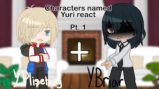 Characters Named Yuri React // Pt. 1/2 // Yuri On Ice + Spy x Family // Ü