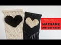 Macrame Wall Hanging Cottony Heart