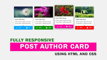 How to create responsive card in html and css | responsive cards using html and css