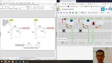 CPLD XOR Gate Project Circuit Wiring [My HDL Workflow in ModelSim & Quartus | Tutorial 7]