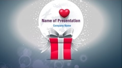 Gift Box PowerPoint Video Template Backgrounds - DigitalOfficePro #01348V