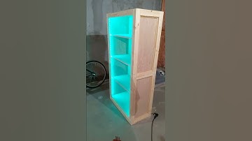 Diy bookshelf with RBG LED lights