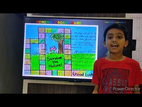 Home made Board Game for kids - Learn with Nirmeet