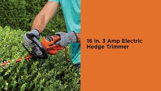 BLACK+DECKER 24 in. 3.3 Amp Corded Dual Action Electric Hedge Hog