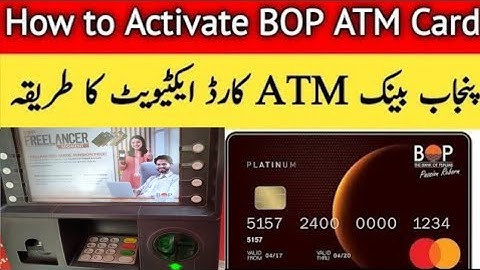 Hoe activeer ik een BOP ATM-kaart? | Hoe activeer ik een BOP ATM-kaart? | Activering van een BOP-...