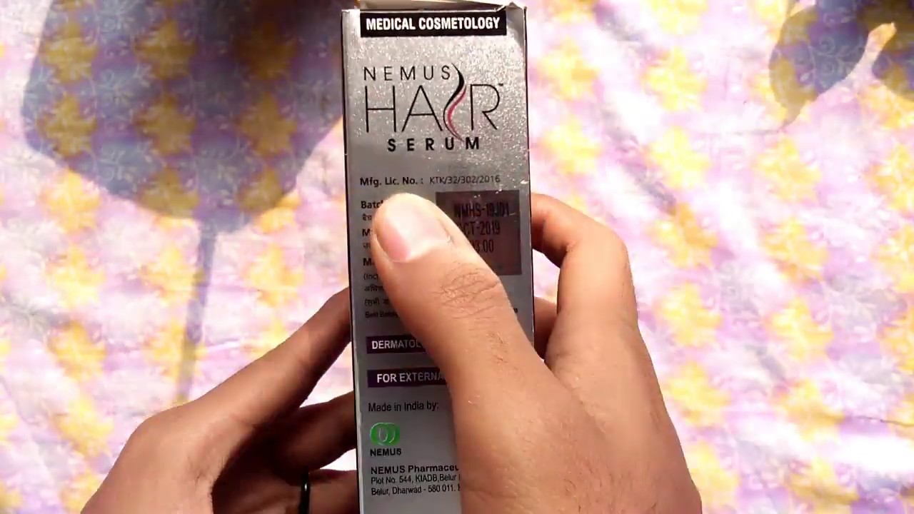 Unboxing of NEMUS HAIR SERUM | How To Use | Full Information | Review | Uses  | Benefit | Side effect - YouTube