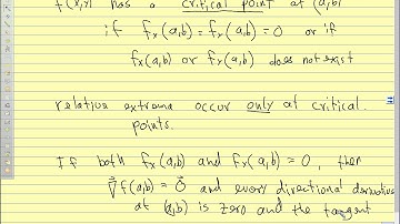 Calc III 2018 13.8 Relative Extrema