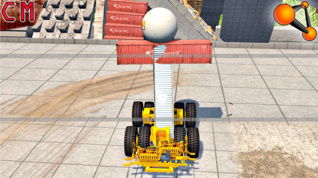 Huge Custom Vehicle global destruction and crashes (Belaz Crashes) BeamNG Drive Huge Custom Vehicle global destruction and crashes (Belaz Crashes) BeamNG Drive