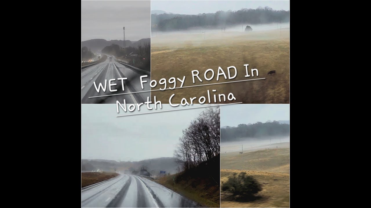 I -77 NORTH CAROLINA! Fogs with Slippery Road On The Winter #viral # ...