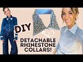 Nosew detachable embellished collars  diy w orly shani