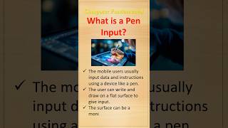 What is Pen Input? #computertutorial #shorts