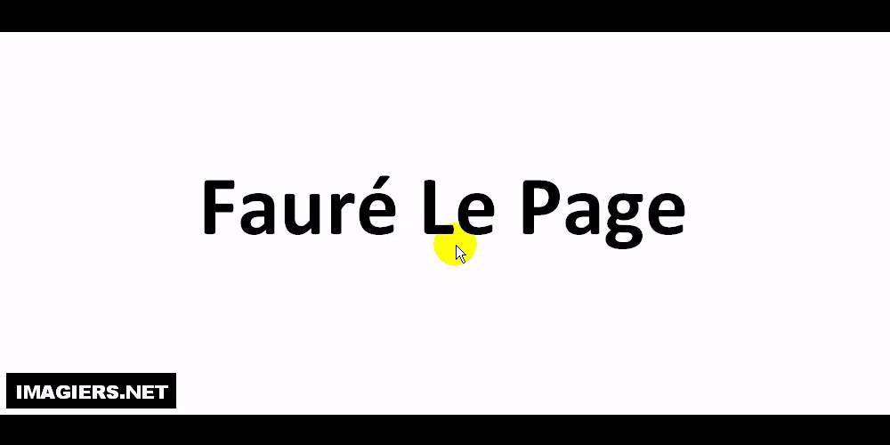 How to pronounce Fauré Le Page 