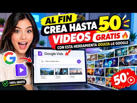 Video thumbnail: 🔥 ¡AL FIN! CREA HASTA 50 VIDEOS GRATIS 🤯 CON ESTA HERRAMIENTA IA OCULTA DE GOOGLE