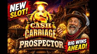 Cash Carriage Prospector "NEW" slot that surprised me!  #casino #slots #playags #newslots #trains