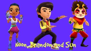 Subway Surfers Noon, Brandon And Sun
