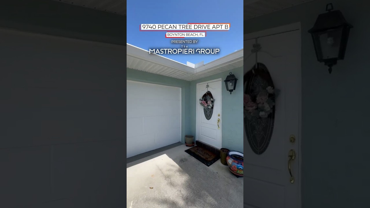 Boynton Beach Property Tour | 9740 Pecan Tree Dr B