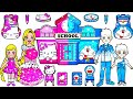 Paper Dolls Dress Up - Hello Kitty VS Doreamon New Class Handmade - Barbie Story & Crafts