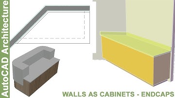Wall Endcap Styles on Walls as Cabinets in AutoCAD Architecture