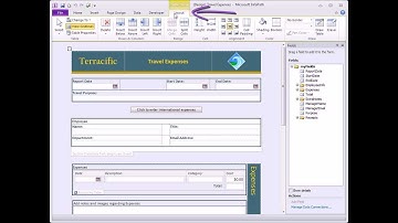 InfoPath 2010  |  Touring the InfoPath Interface