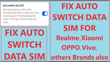 How to Fix Auto Switch Data Sim For Realme All Phones | also Vivo, oppo, Xiaomi all other brands